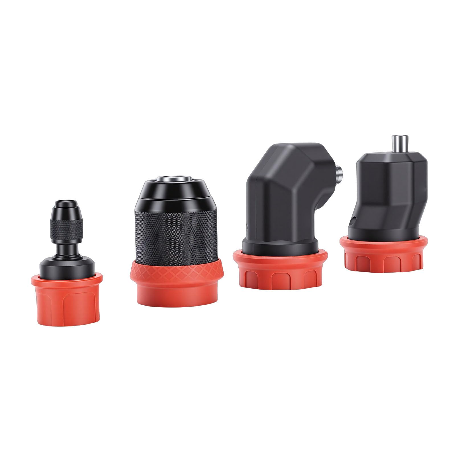 Trapano Senza Chiave Chuck, Adattatore Cacciavite Rapido Da 6,35mm Con Serraggio Automatico Da 4 Pezzi Strumento Di Conversione Compatibile Con Gambo Esagonale Da 1/4 Di