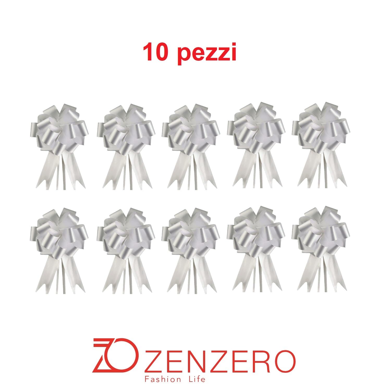 50 Fiocchi Auto Matrimonio Fatto A Mano Nastro Di Raso Per Antenna - Foto 10