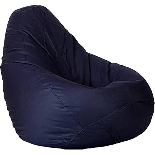 caddyFull Large Bean Bag Cover Without Beans (Navy Blue)