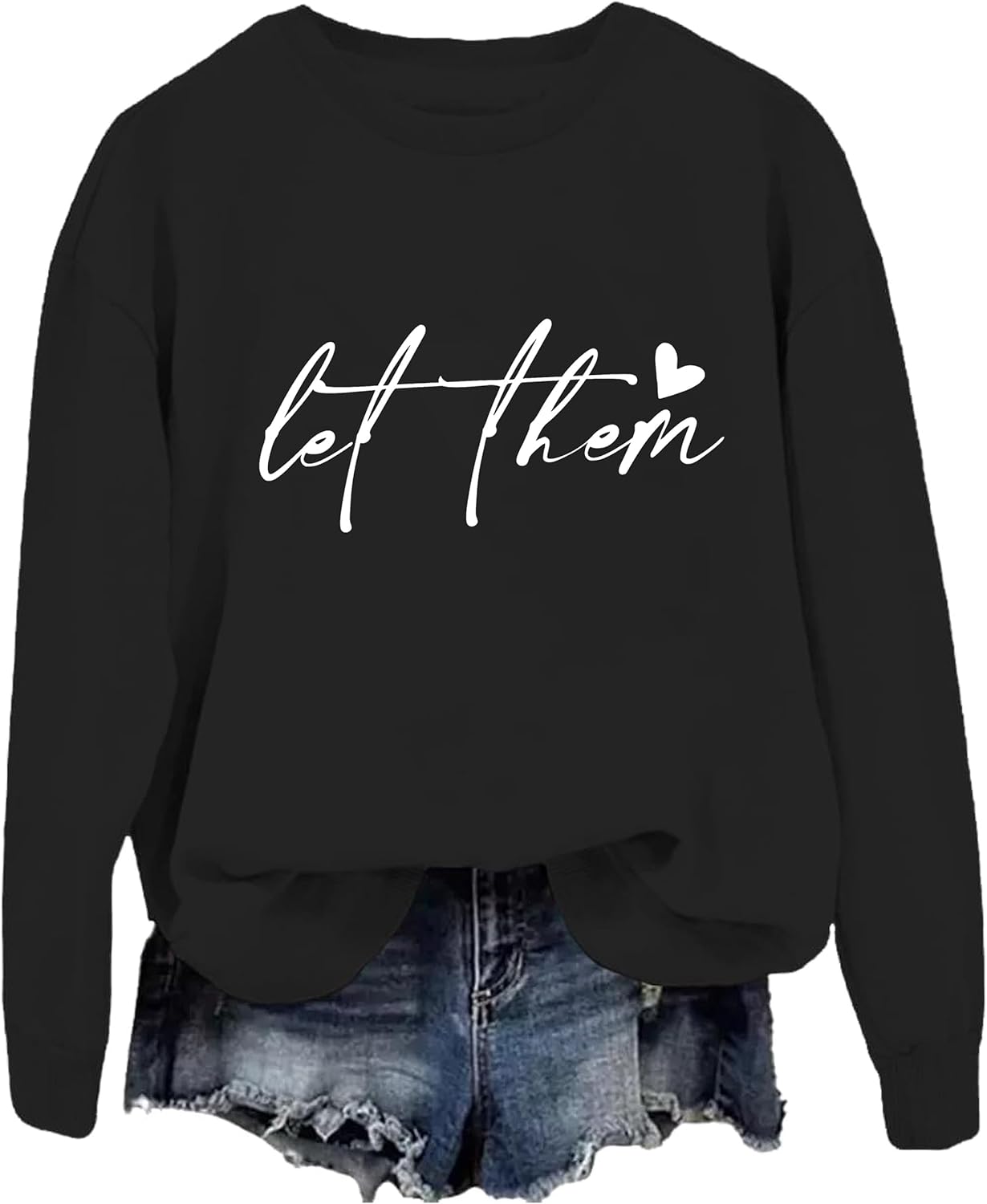 Let Them Sweatshirt for Women Men Funny Let Them Hoodie Vintage Mental Health Sweatshirt - Image 2