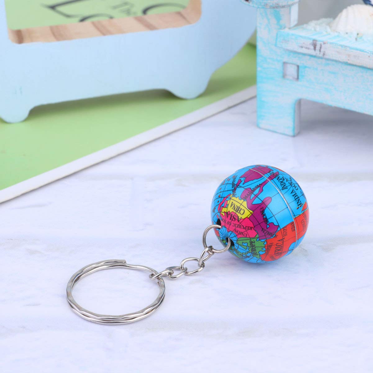 LIFKOME World Map Globe Keychain - Crystal Glass Cabochon, Zinc Alloy, Travel Gift, Bag Charm - View #9