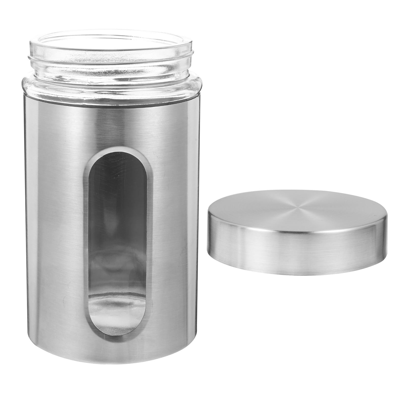 Barattolo di Conservazione Ermetico per Caffè, Vetro e Acciaio Inox