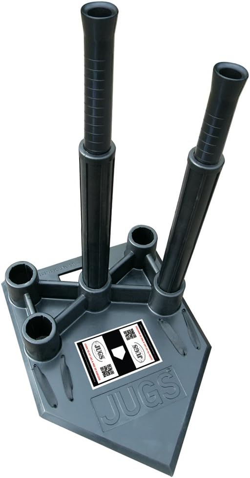 Jugs 5Point Hitting Tee , Black, 12.3 x 18.9 x 4.7 inches
