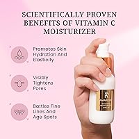 Vista 5 de AMAROSE Hidratante facial con vitamina C, revela un resplandor juvenil con vitaminas hidratantes, hidratante facial hidratante para todo