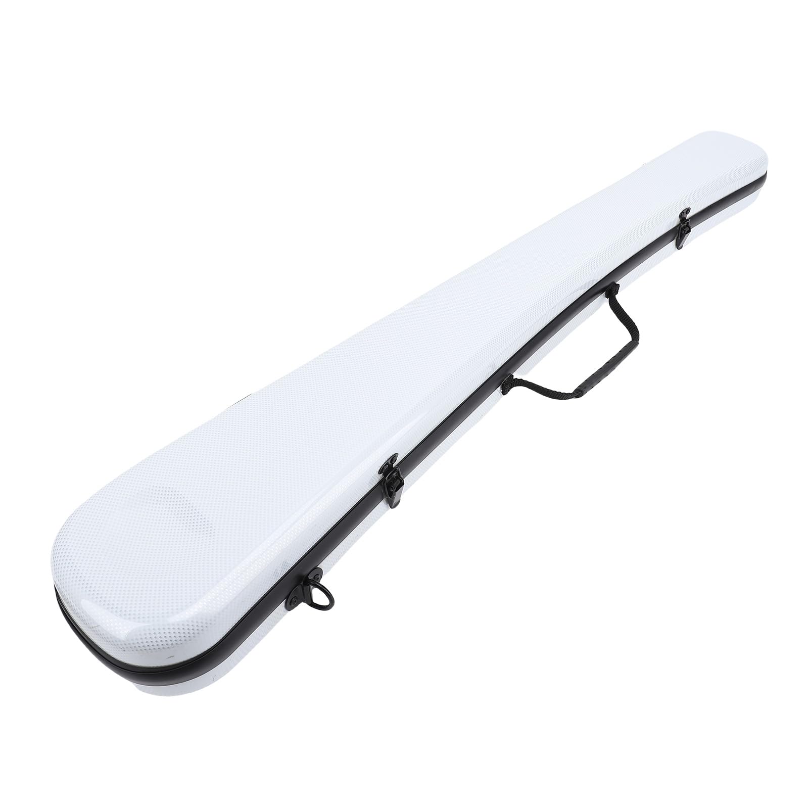 Cello-Bogenkoffer, Weiße Verbund-Kohlefaser-Hartschale, Doppelbogen-Box mit Verstellbarem Schultergurt, Großes Fassungsvermögen, Weiches Futter für Musiker, Reisen, Performance-Aufbewahrung