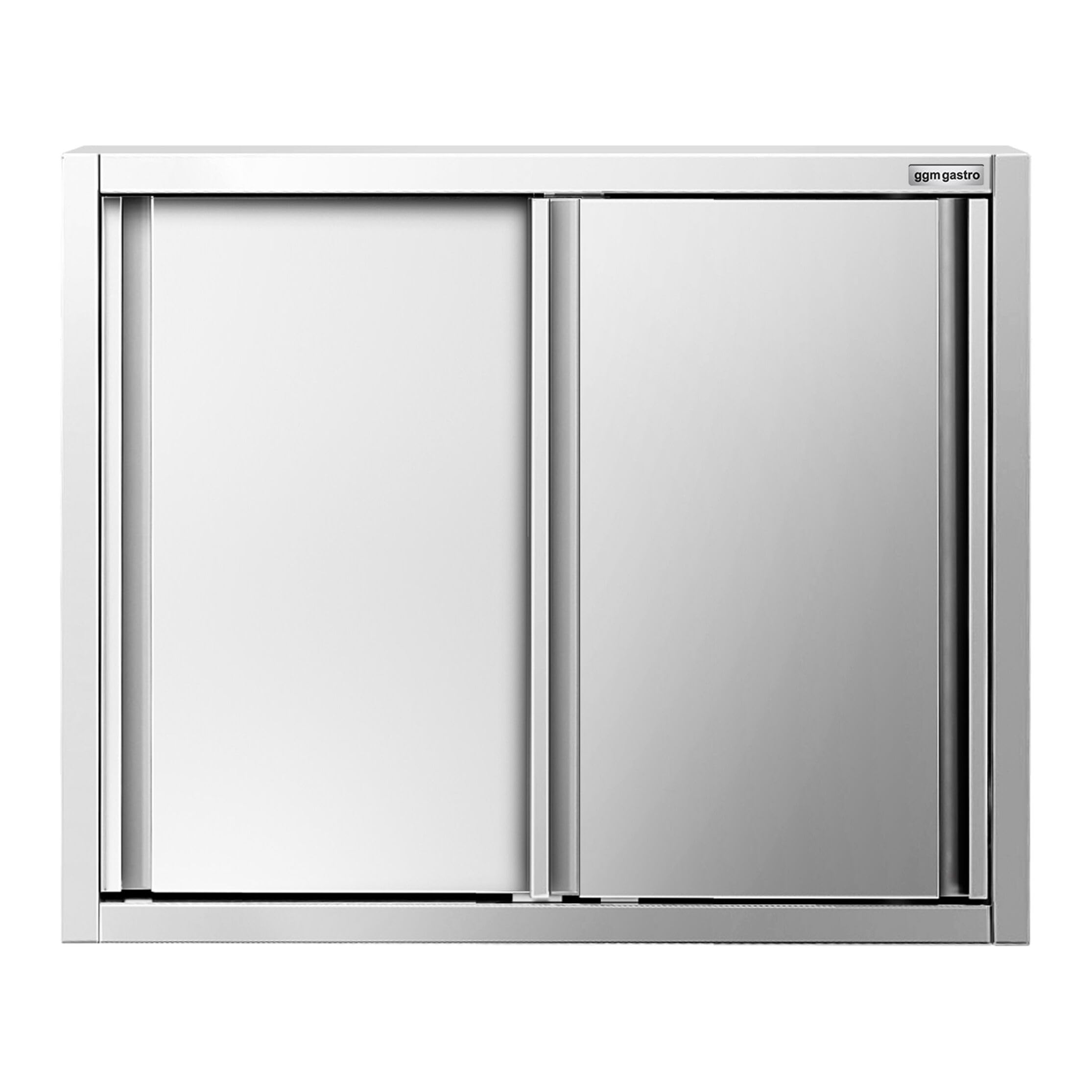 GGM Gastro Wandhängeschrank 1000x400x800mm mit Schiebetüren | Hochwertiger Edelstahl, hygienisch abgerundete Ecken, leichtgängige Schiebetüren, montagefertige Lieferung, langlebig