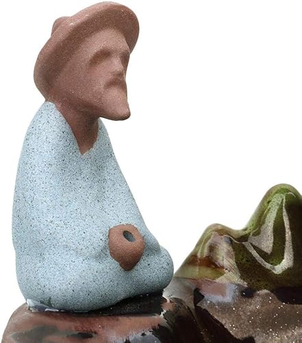 Miniatura 9 de Quemador de incienso de reflujo con cascada, hecho a mano, para oficina en casa