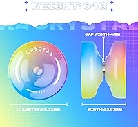 Vista 3 de Yoyo responsivo para niños principiantes, Yo Yo Crystal K2 profesional, Yo-Yo de doble propósito para adultos + rodamiento Yo Yo extra no responsivo