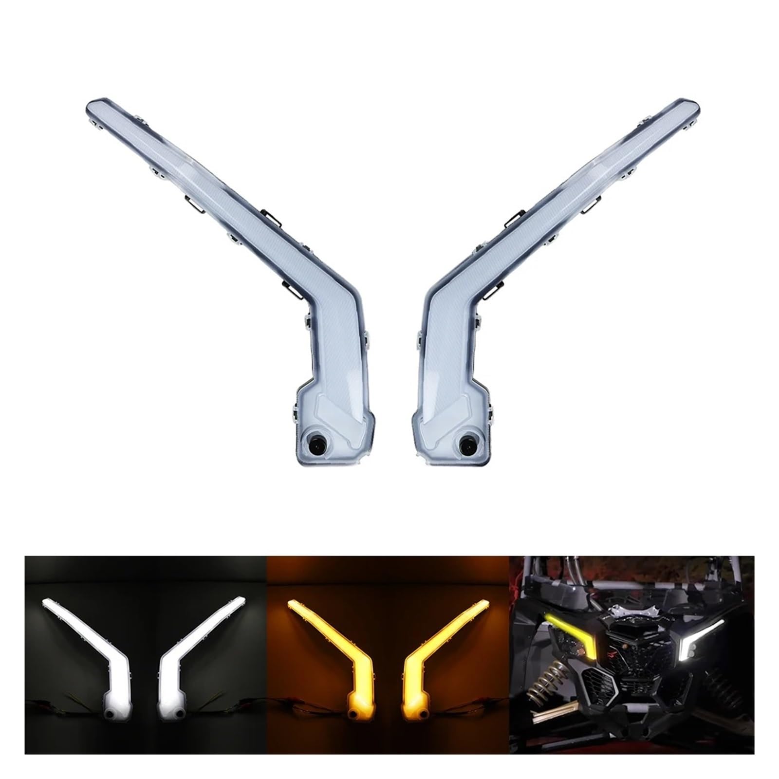 Phare Moto Ensemble Clignotants Avant À LED pour Can-Am pour Maverick X3 XDS XRS Max Turbo R 2017-2022 Phares