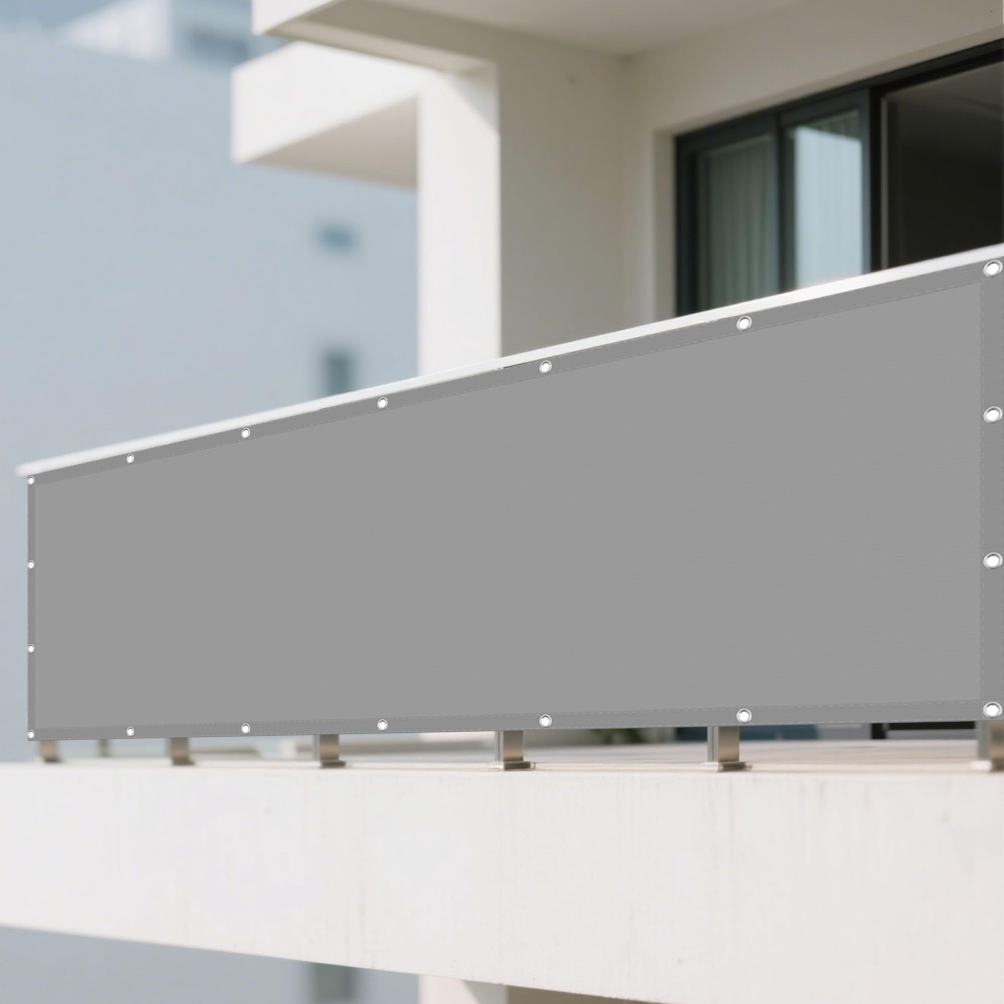 Voile d'ombrage imperméable contre les déchirures et les UV pour grand extérieur et balcon