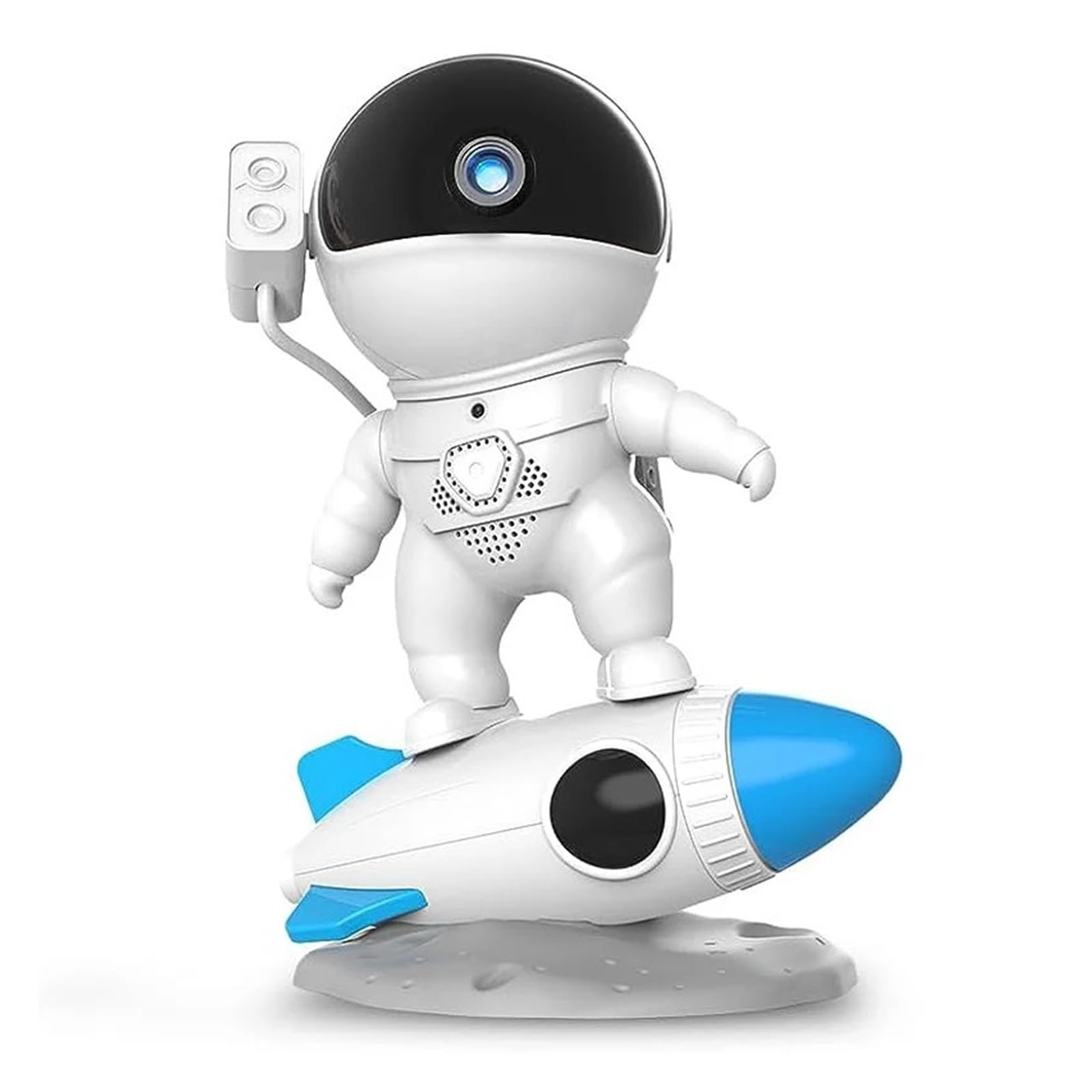 TRDEWR Astronaut Galaxy Starry Sky Projector Night Light Remote Control Rocket Nebula Projection Lamps for Bedroom Christmas Kids Gift Create an Atmosphere(with Music)