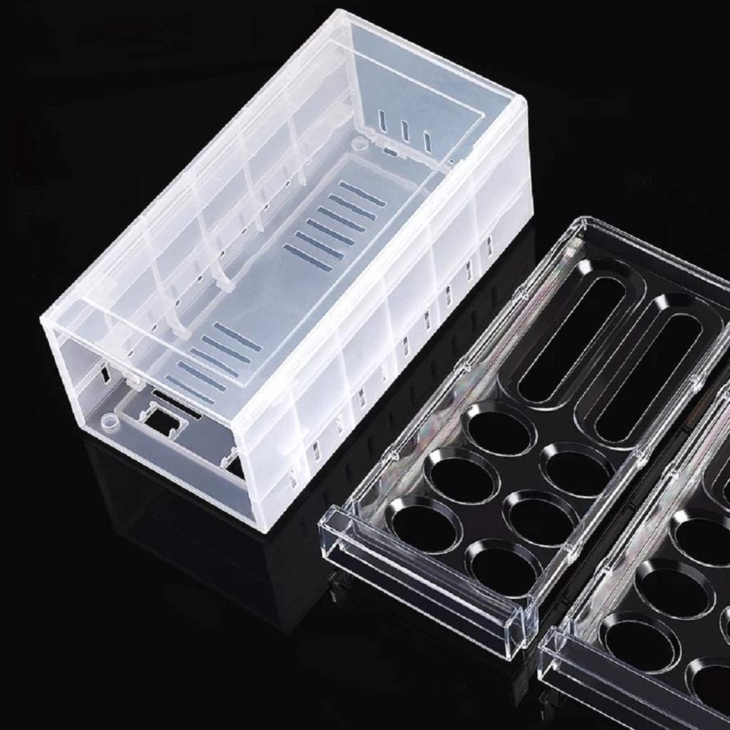 Ucarso 24 Grid Drawer Type Egg Storage Box Kitchen Tray Refrigerator Container Plastic Case Fresh Organizer