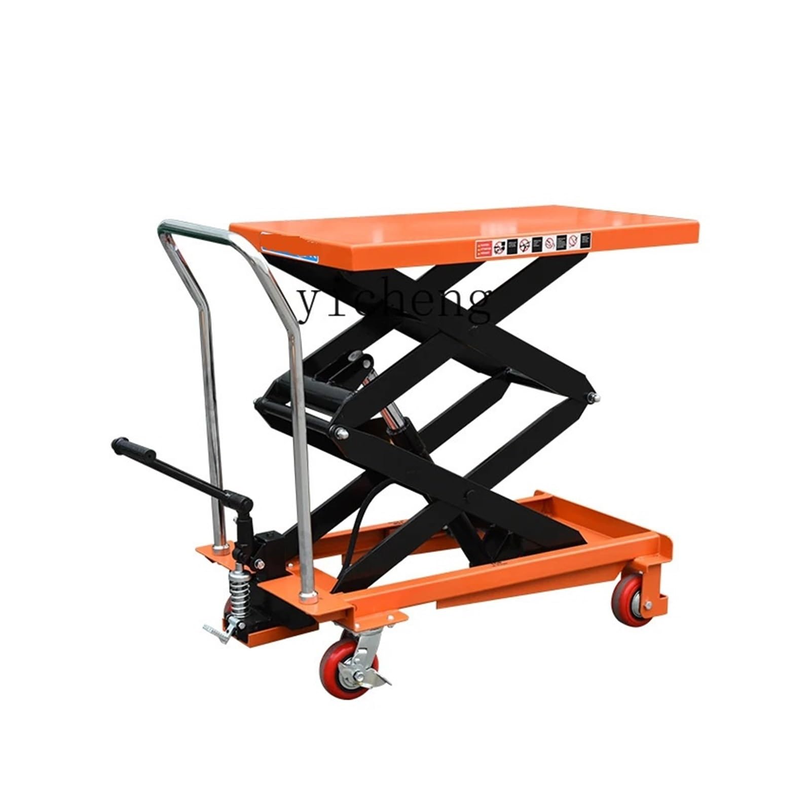 Tavolo di sollevamento idraulico manuale delle forbici - le Carrello elevatore a piattaforma per logistica e movimentazione di stampi - Solut di sollevamento pesanti per magazzino e Worhop