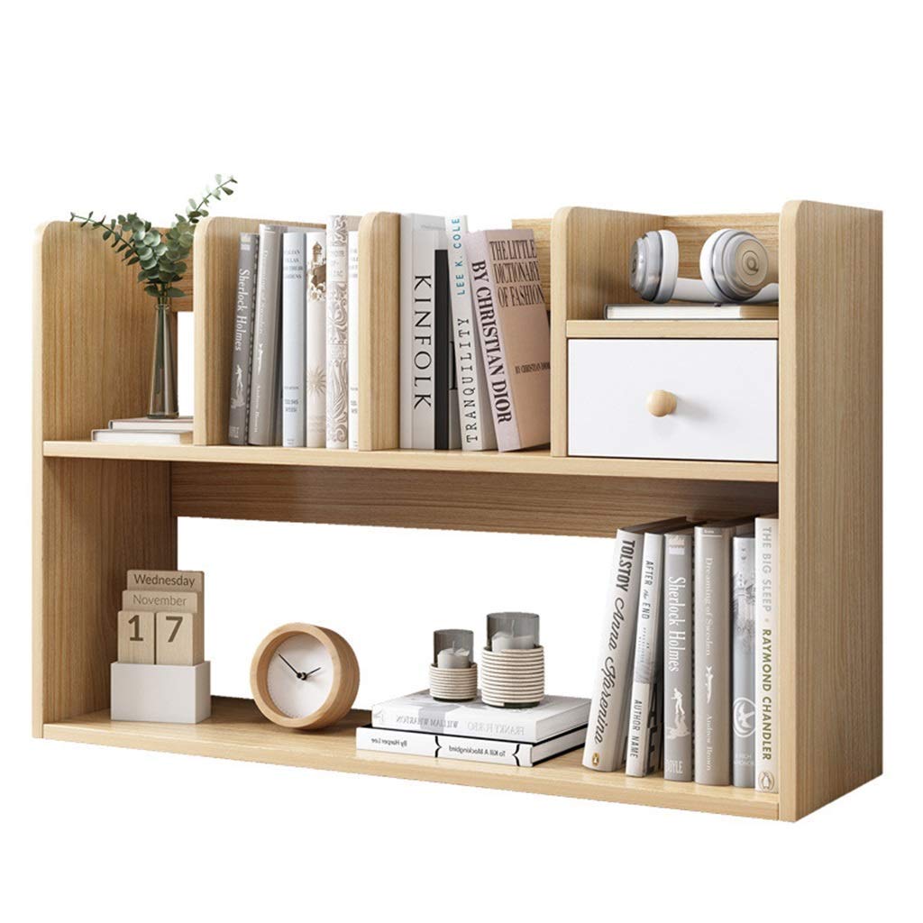 Piccola Libreria Da Scrivania In Legno - Organizzatore Libri 20x20cm, Per Camera Da Letto O Ufficio, Design Compatto - Foto 13