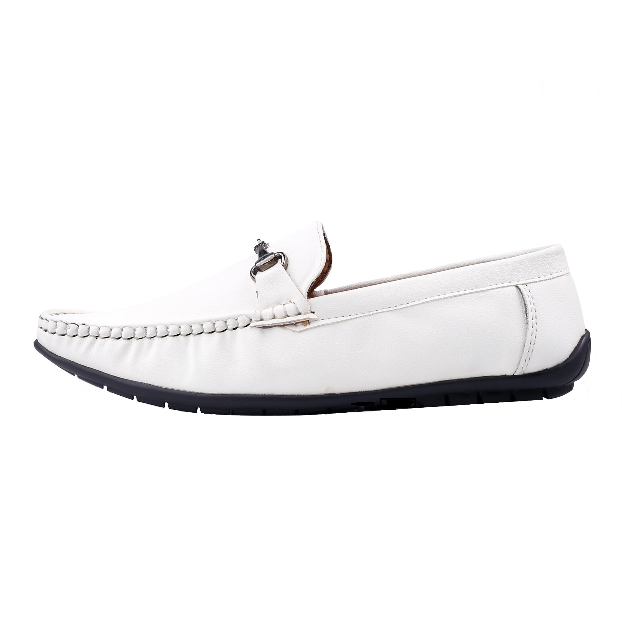 baxxico Men's Faux Leather Material Casual Loafer Slip-On Buckle Shoes-picture-20