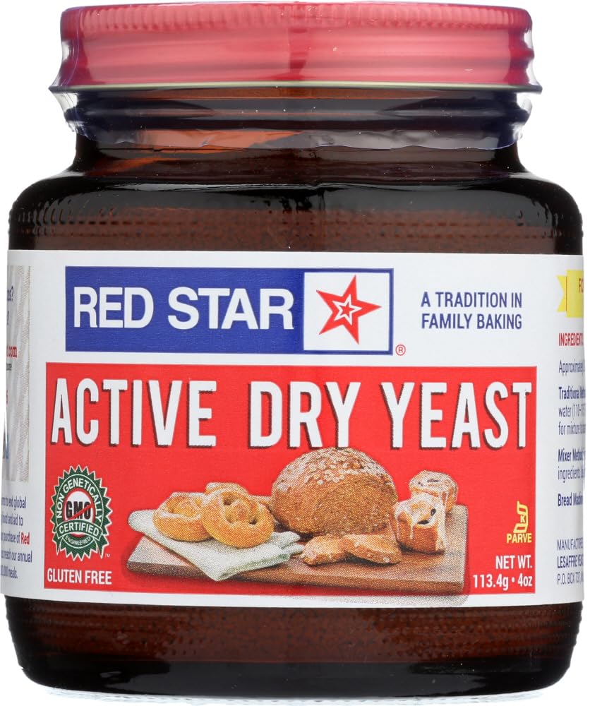 Red Active Dry Yeast Baking Powder 4OZ (Pack of 24)