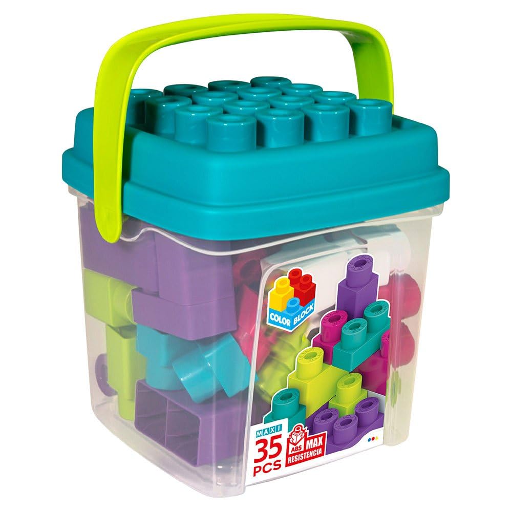 ColorBaby - Juguete Bebe, Bloques de construcción niños, Juguetes Bebe 1 año, Caja Ladrillos de Colores Trending