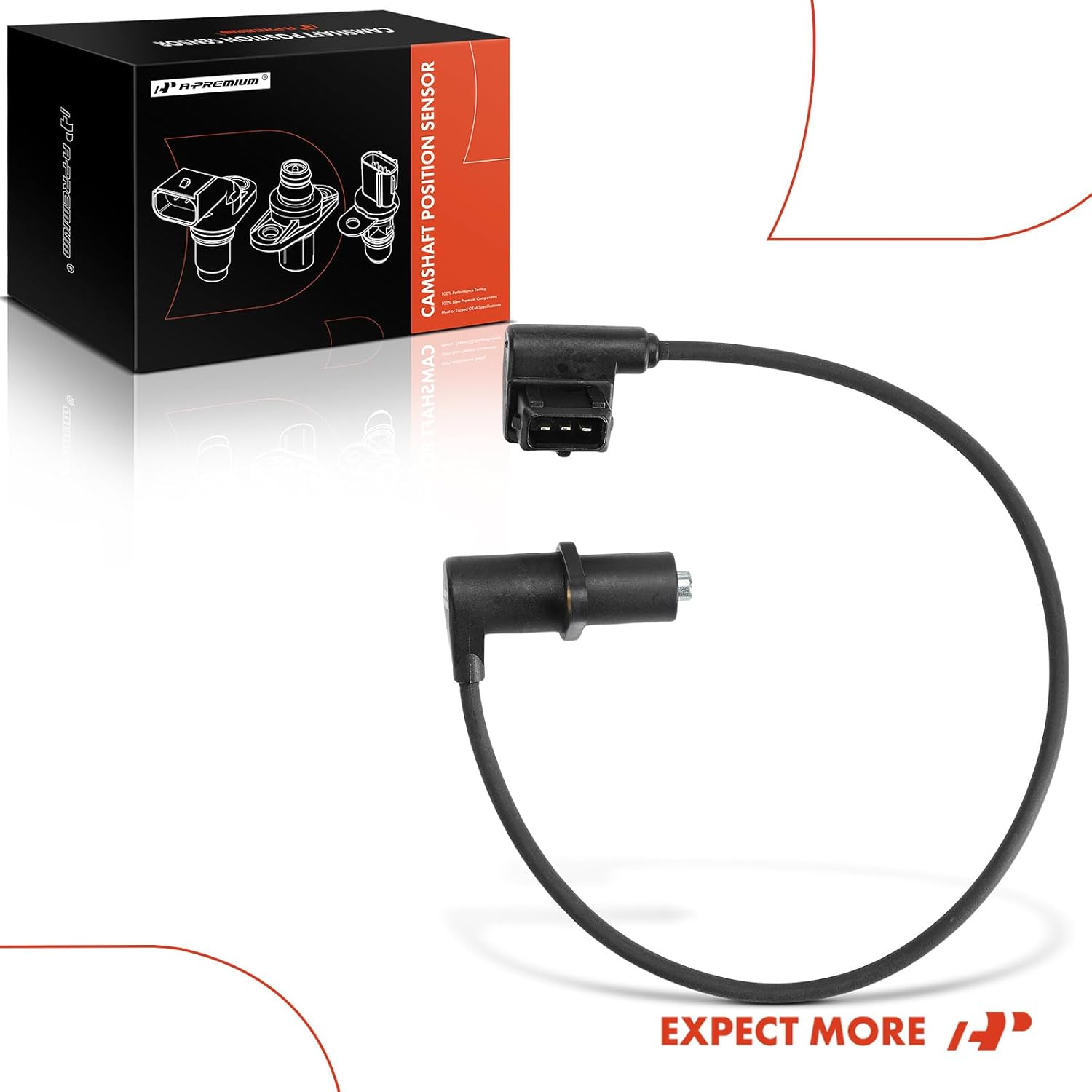 A-Premium Engine Camshaft Position Sensor Compatible with BMW E36 Series 325i 325is 1992, E34 Series 525i 1991-1992, L6 2.5L, Replace# 12141726590