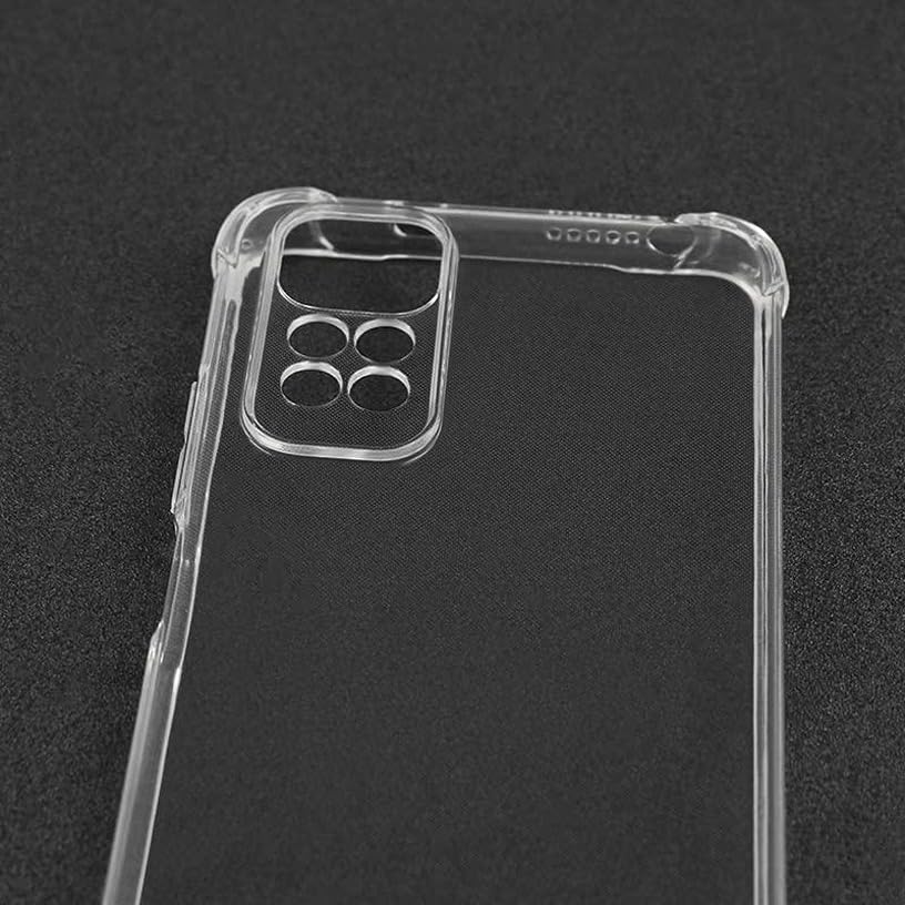 Image of BOXXO Flexible Back Cover for Mi Redmi Note 11 Pro Plus 5G | Back Cover Transparent Clear Shockproof Case Four Corner Protection | Slim Protective Mobile Phone Cover for Redmi Note 11 Pro Plus