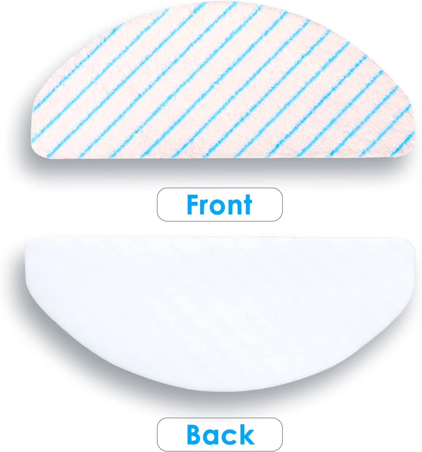 (50 Pieces) N10 Disposal Mop Pads for ECOVACS DEEBOT OZMO N10/ N10 Plus/ T8/ T8+/ T8 AIVI/ T9/ T9 MAX Vacuum Cleaner Wipes, Wiping Pads, One Time Use Mopping Cleaning Cloths