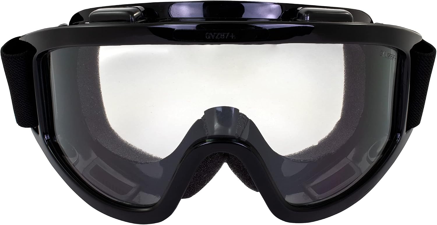 Global Vision Windshield Fit Over Glasses Motorcycle Goggle Kit with Smoke & Clear Lenses