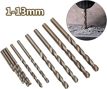 1 Pc M35 Cobalt Drill Bit 1mm-13mm Cobalt HSS Drill Bit Stainless Steel Drilling Metal Processing Professional Hand Punch Tool Color: 10.5mm