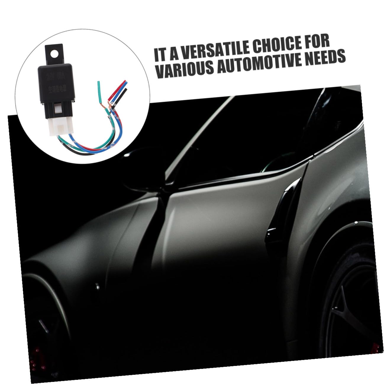 BETOOKY 2pcs Car Air Conditioning Relay 24v 40a Heavy Duty with 4-pin, Abs Material, Easy Installation, Stable Current Transmission for Vehicle Air Conditioning System Random Color