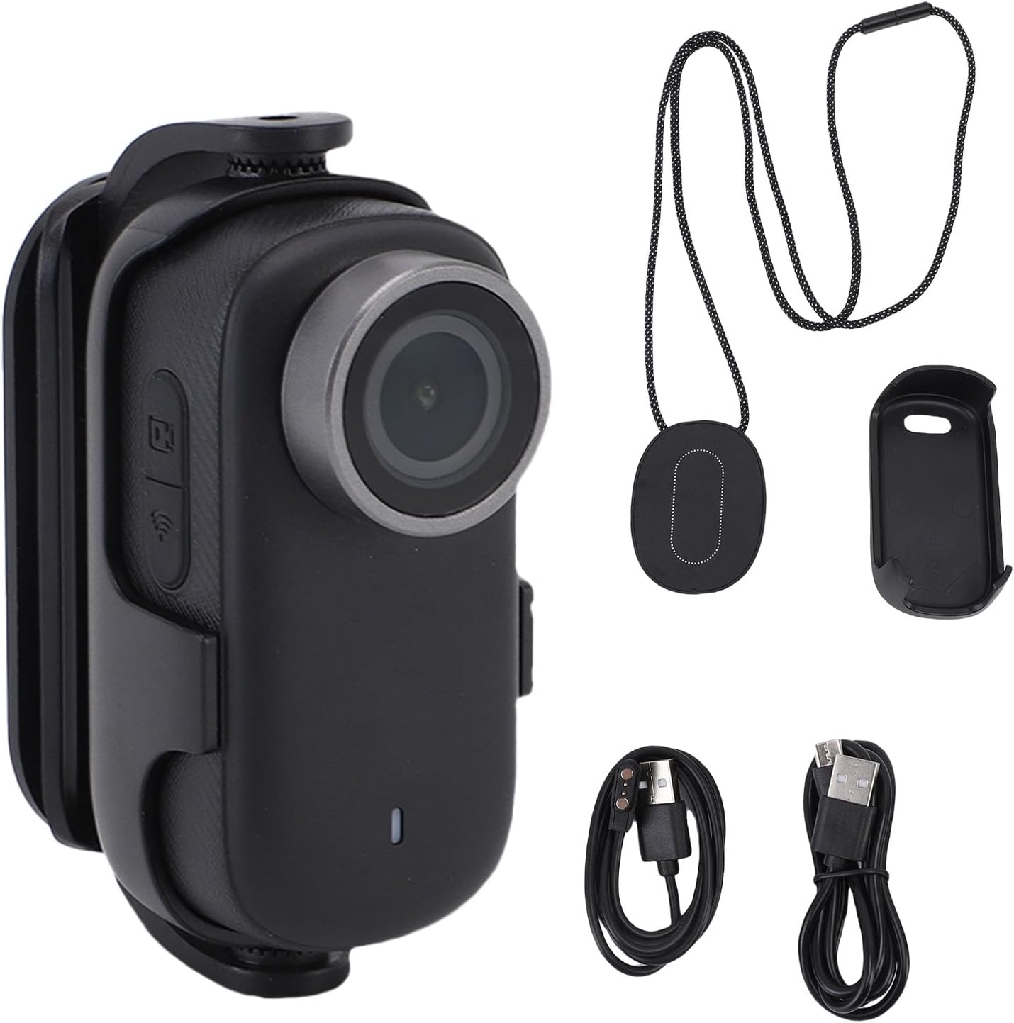 Sanpyl 4K Mini Body Camera, Portable Wearable Video Recording Thumb Action Camera, WiFi Wireless Transfer Body Cam for Work Travel Pet Walk, 1000mAh