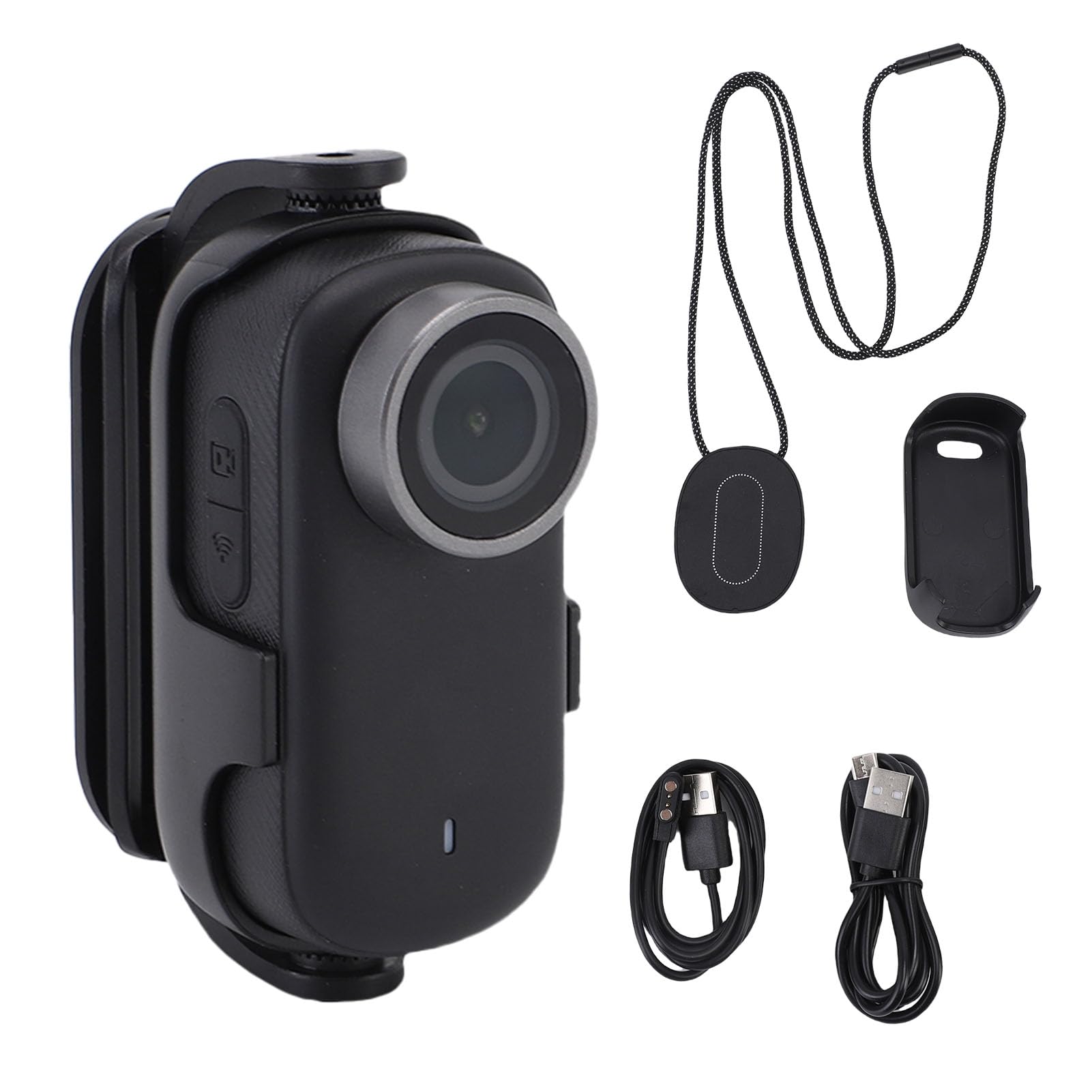 Garsent Kamera Akcji 4K, Przenośna Kamera do Nagrywania Wideo, Fotografia Szerokiego Kąta Wi -Fi, Przenośna Osobista Kamera do Pracy, Jazda na Rowerze, podróż, Chodzenie Zwierząt