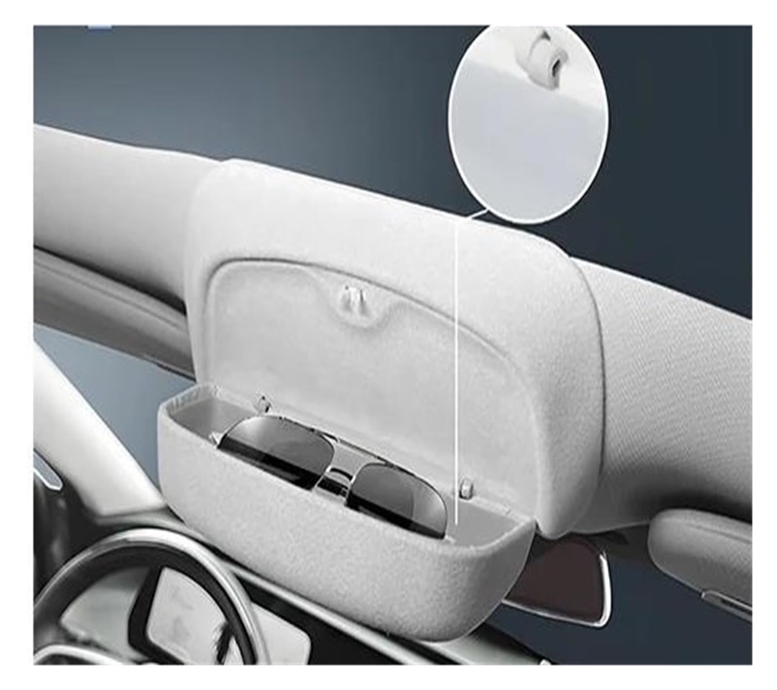 Soporte Gafas Coche para Tiggo 9 para Jaecoo para J8 2023-IN Gafas Magnéticas Soporte Caja Caja Interior De Coche Techo Solar Gafas De Sol Clip Clip Gafas Parasol(2)