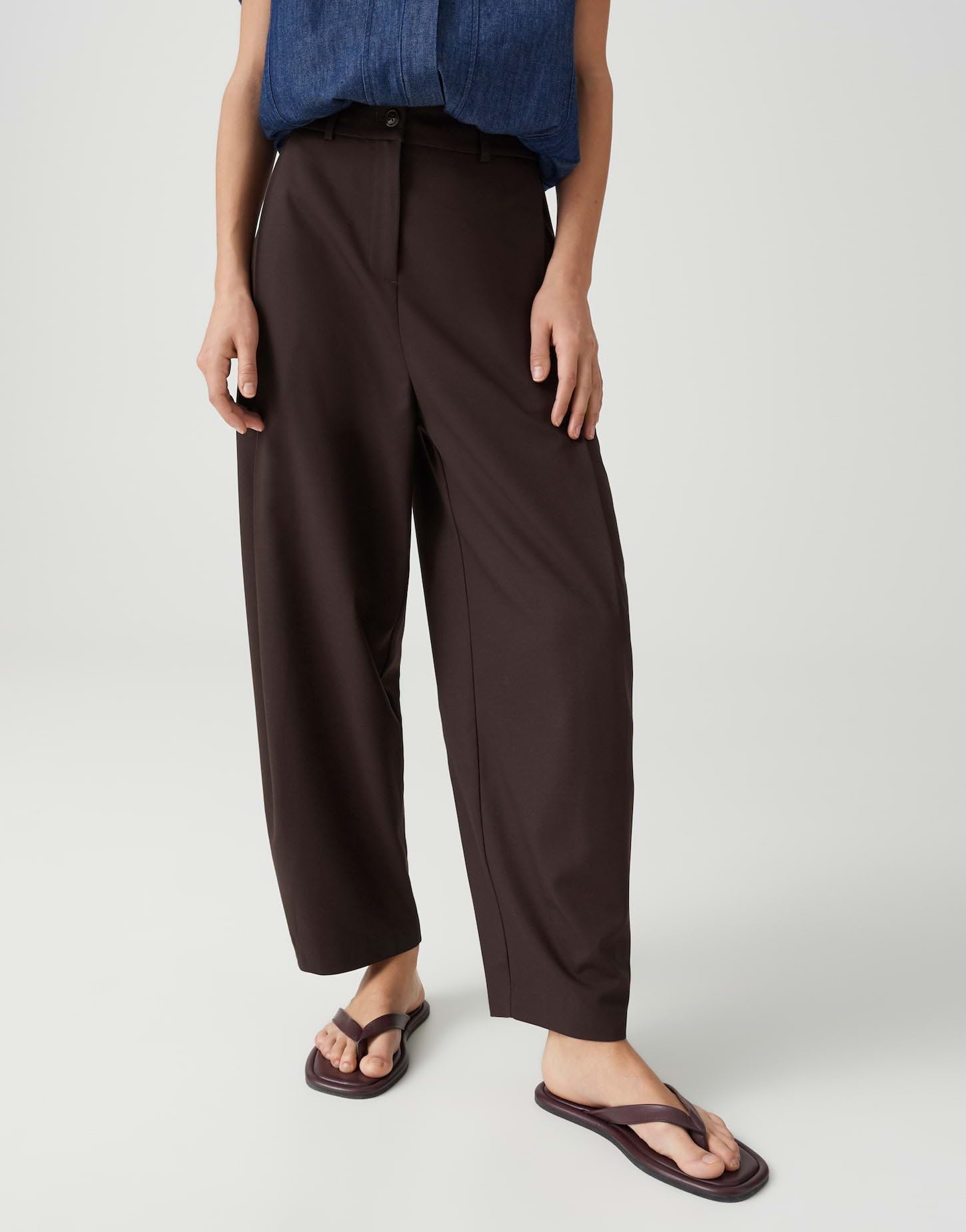 OPUS Damen City Pants | MYHI Relaxed City Pants aus nachhaltigem BCI Cotton Mix