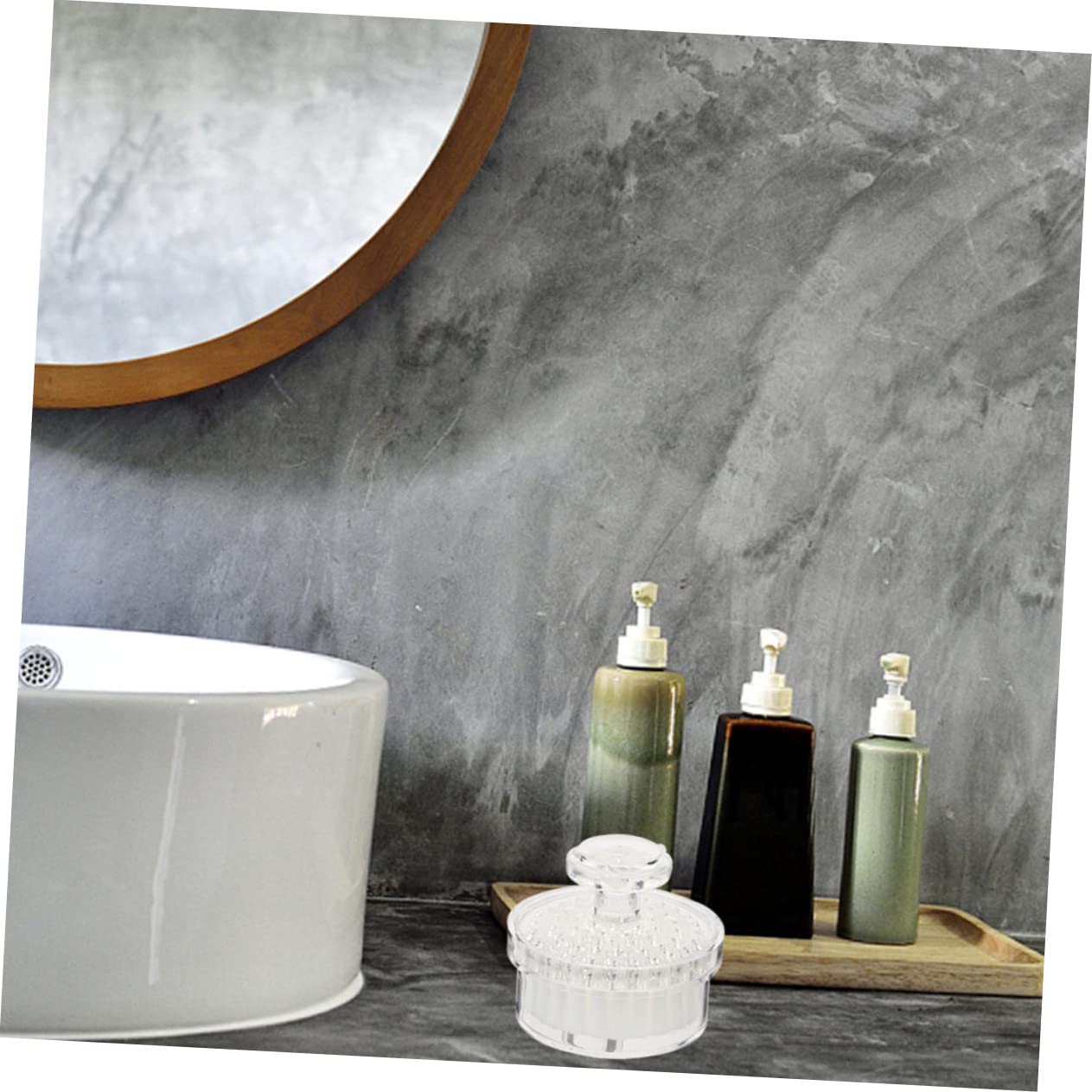 SOESFOUFU Soft-Bristle Facial Face Cleaning Tools 3pcs Face Exfoliating Brush Set Facial for Women Cap