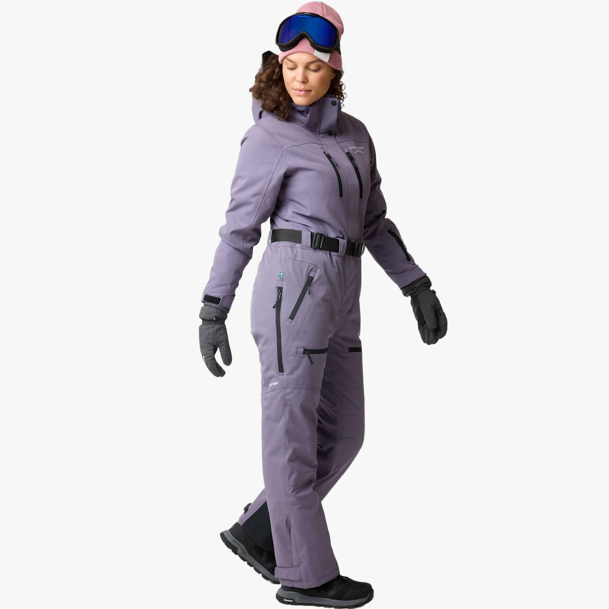 Swedemount Cervinia Combinaison de Ski pour Femme, Imperméable 8000 mm, Coupe Régulière, Capuche Ajustable, STX Technology, Alpin Snowboard