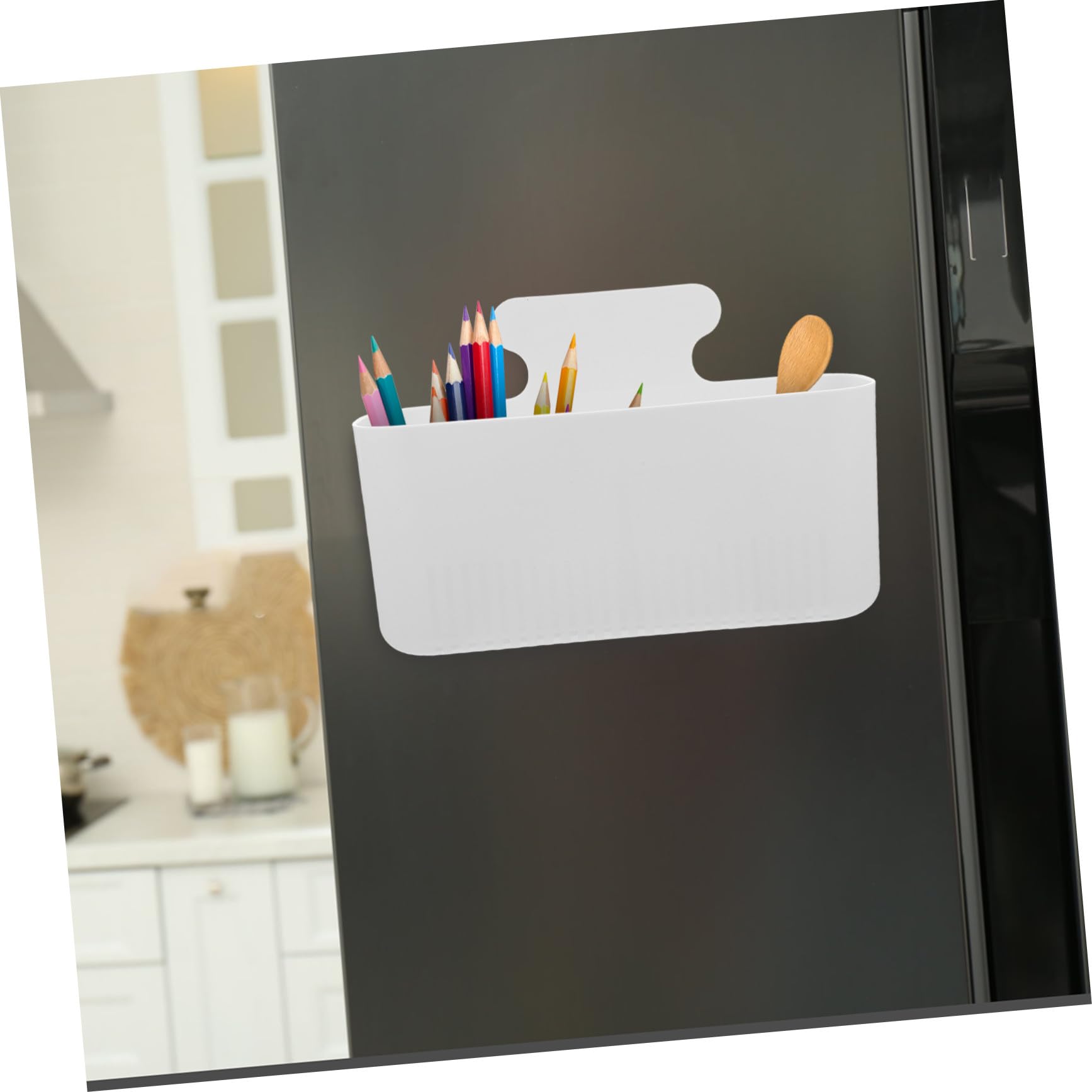 DOITOOL 2pezzi Portapenne Magnetico Cancellabile Secco Organizzatore Magnetico Per Penne e Cancelleria Su Superfici Metalliche Come Frigoriferi e Lavagne Bianche