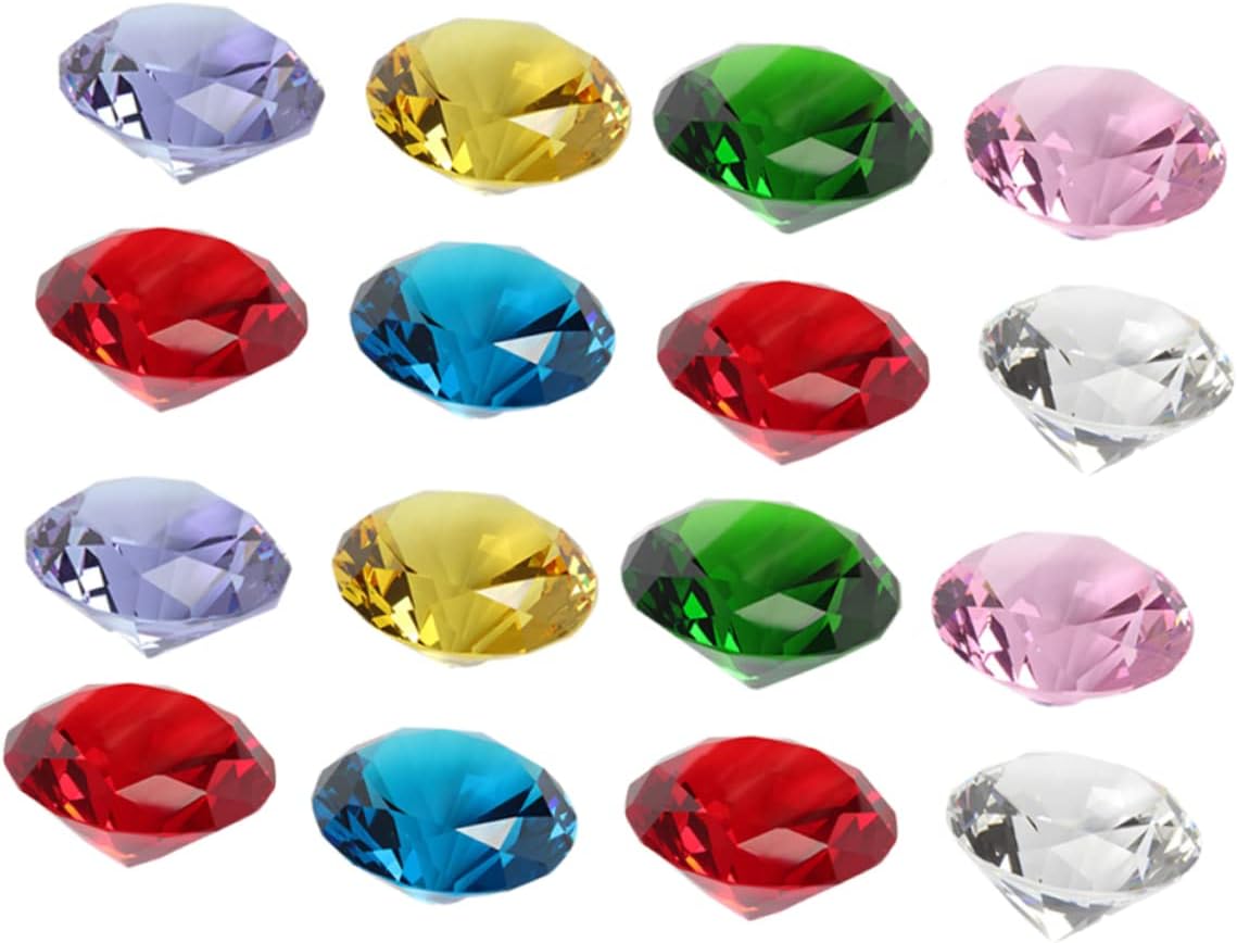 20pcs Unique Fake Diamond Decorations Crystal Diamond Ornaments for Wedding Home Decor