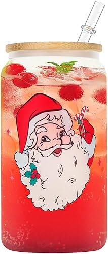 SOGLIM Regalos para mujeres y hombres, vasos para beber con tapas y pajitas, regalo de agradecimiento para compañeros de trabajo, regalos de Navidad