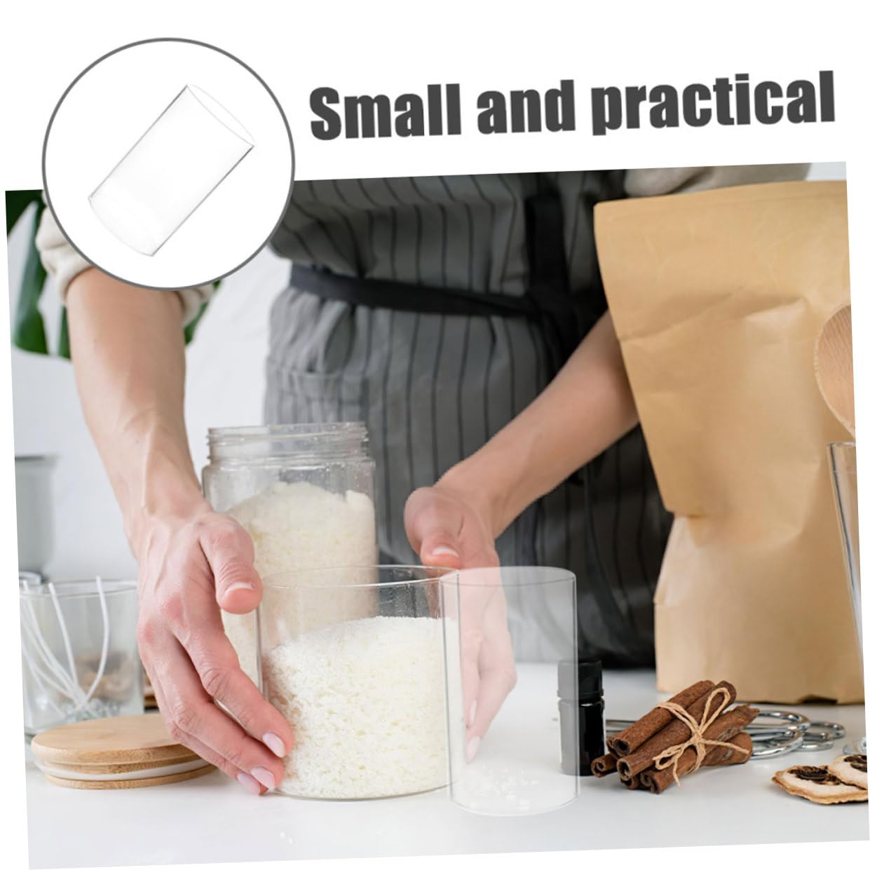Paralume in Vetro per Candele Cilindrico Trasparente 4 Pezzi | Borosilicato ad Alta Resistenza, per Candele e Luci Led, Decoro DIY Effetto Luce Caldo e Morbido