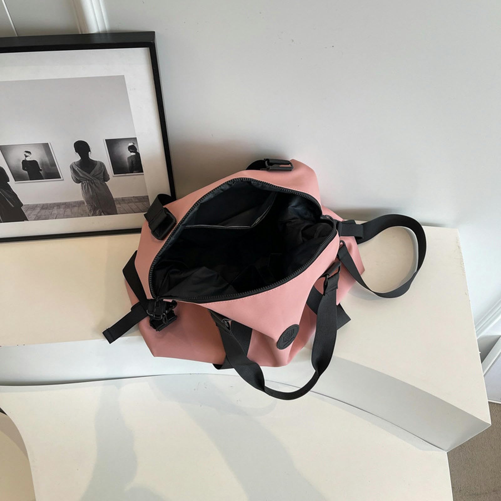 Reisetasche Herren Reisetasche Große Kapazität Tragbarer Oxford Stoffspeicher Beutel Sport Fitness Bag Frauen Freizeit -grau