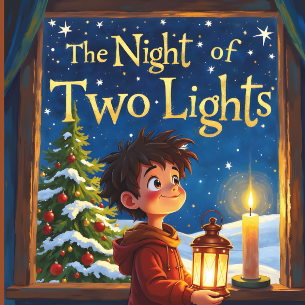 The Night of Two Lights: A Children's Winter Solstice and Christmas Story: A Heartwarming Picture Book for Kids About Hope, Love, and Blending Family Traditions on the Longest Night of the Year