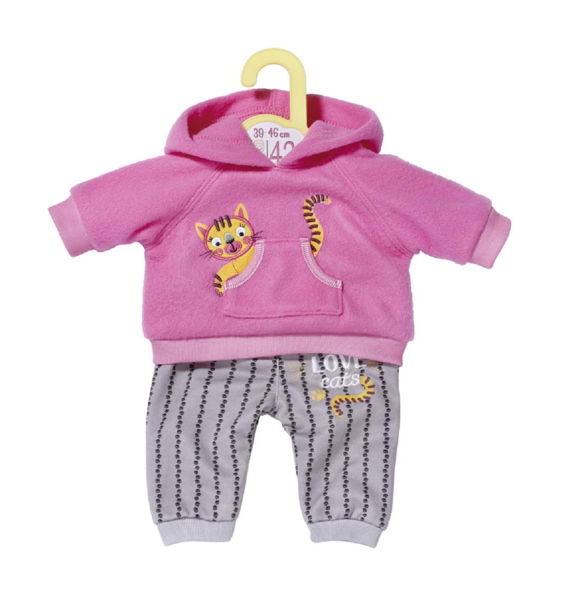 Grenouillère BABY Born Little - Tissu Doux Imprimé Ours, Taille 36cm | Avec Cintre, Pour Poupées, Enfants 2+