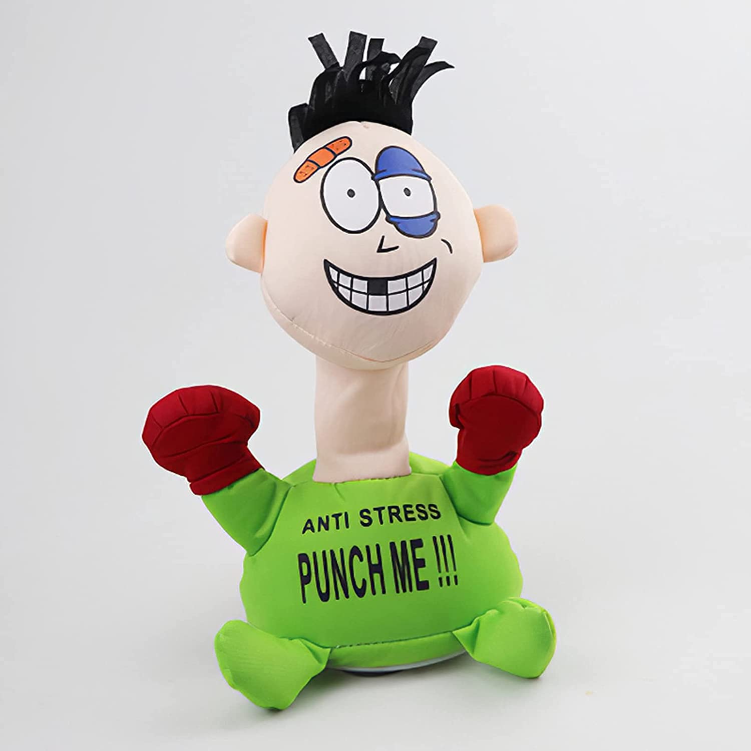 4AJ BAZAAR Punch Me Doll, Electric Anti Stress Screaming Toy, Funny Emotional Vent Stress Relief Stuffed Figure for Office, Kids and Adults - 2 AAA Batteries Required ( NOT Included )