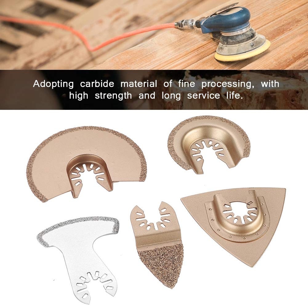 Set 5 Lame Multiutensile JMD In Carburo - Per Taglio Piastrelle, Cemento E Levigatura - Foto 3