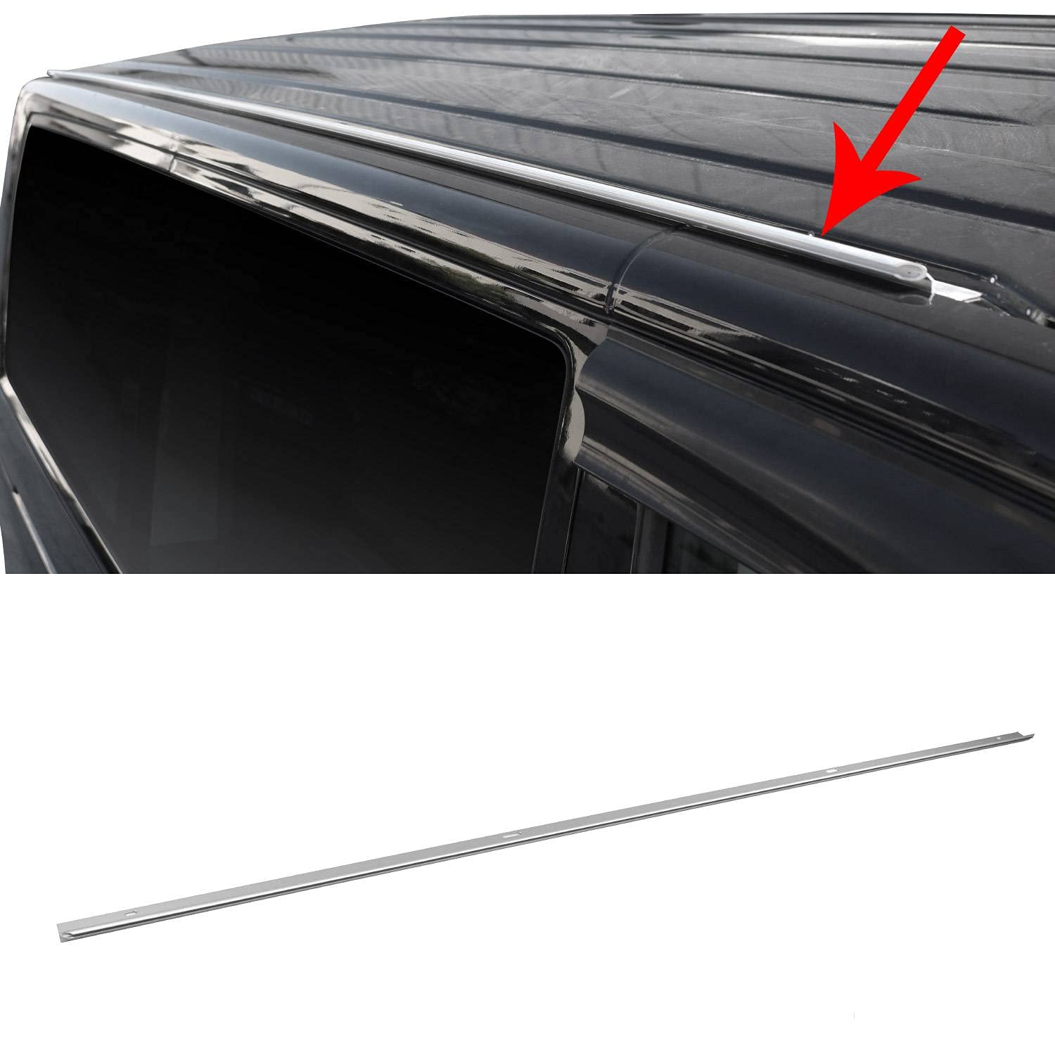 OMAC Sonnensegel Kedereinzug Kederschiene Kederleiste kompatibel mit VW T5 T6 ab 2003 L2 Silber