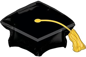 Amscan 31" Black Graduation Cap Mylar Foil Balloon