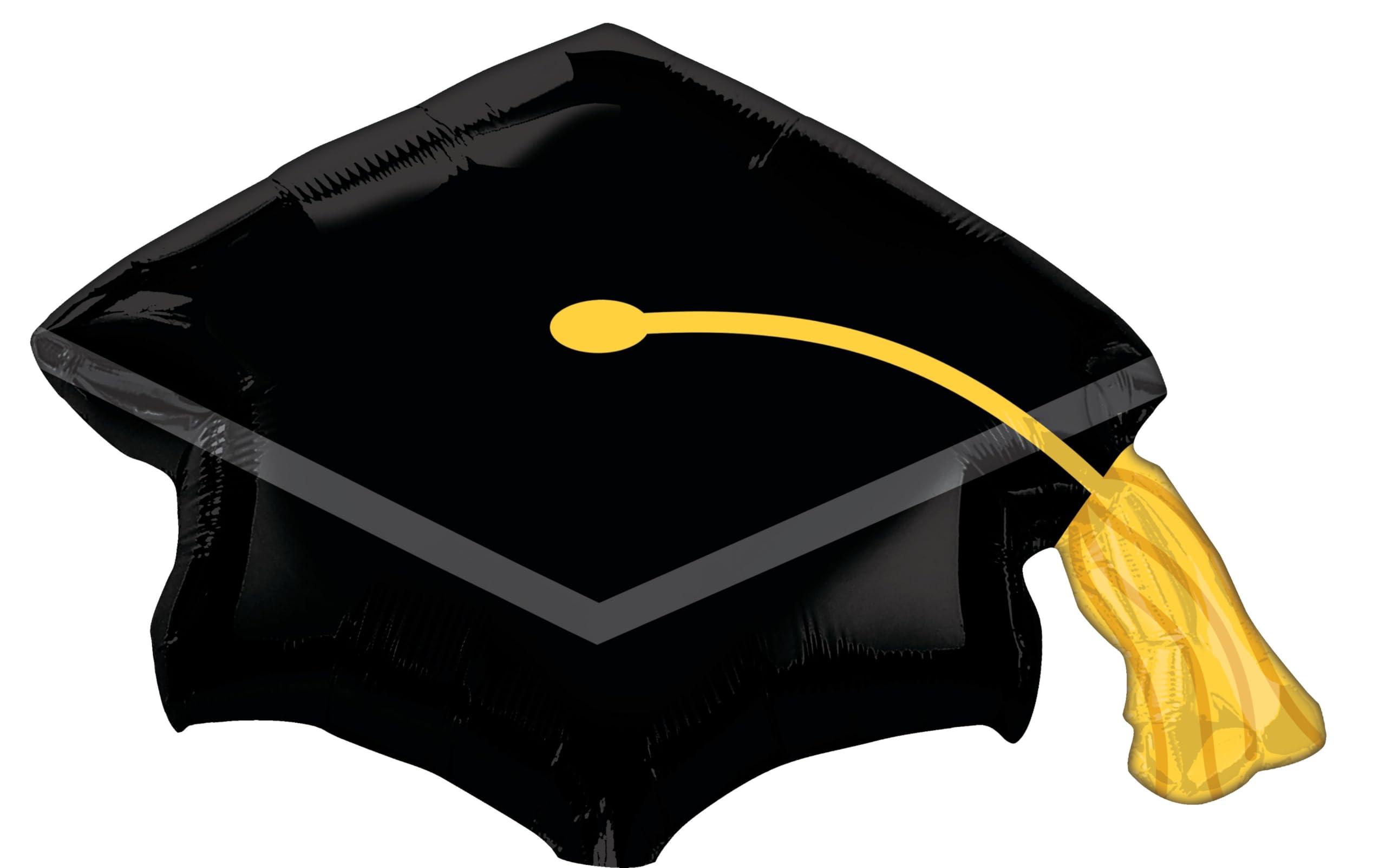 Amscan Anagram 4445701 - Black Graduation Cap Foil SuperShape Balloon - 31 Inch