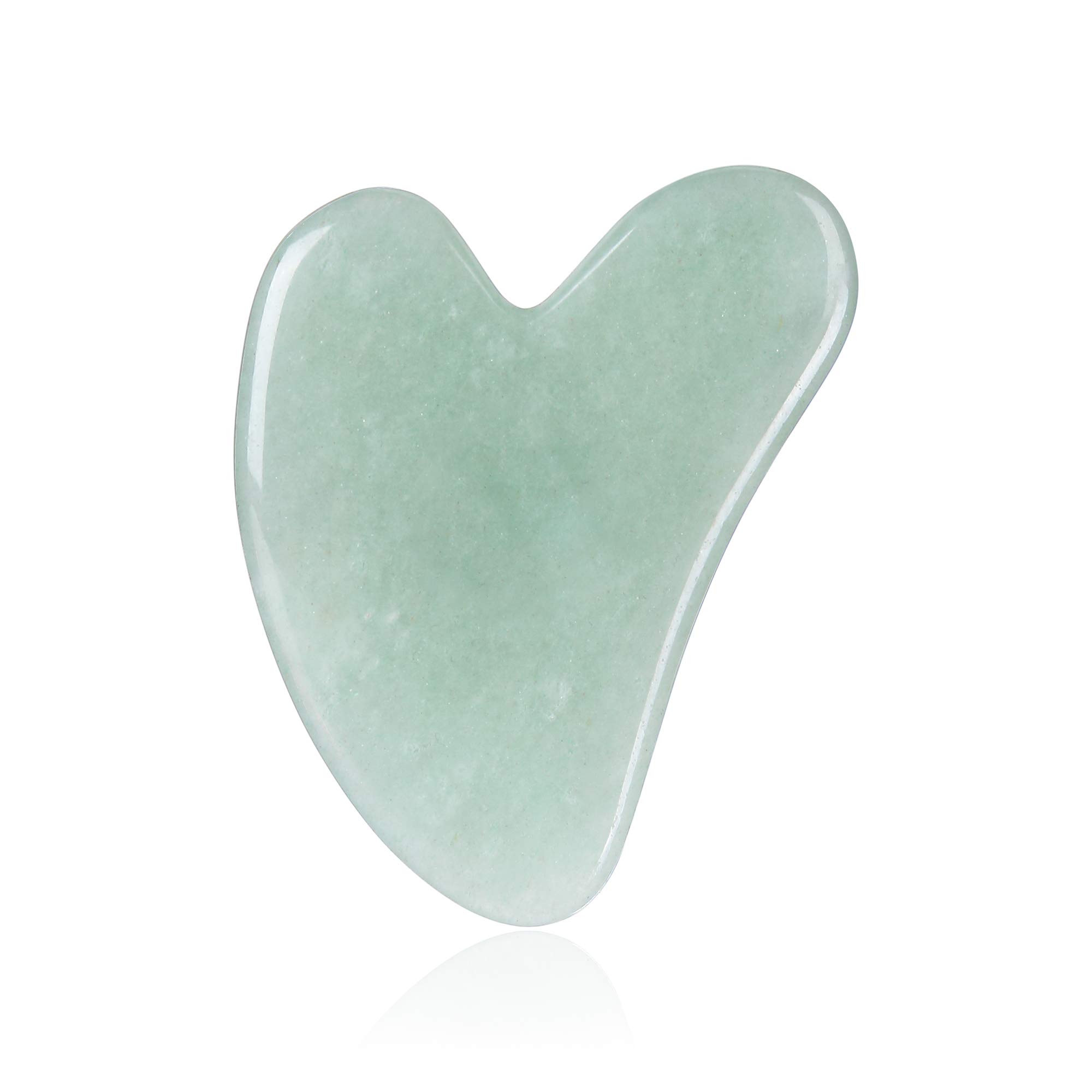 Gua Sha Scraping Massage Tool, Natural Jade Stone Board for SPA Acupuncture Therapy, Gua Sha Board for Facial Skin Caring Body Massage Trigger Point Treatment, Release Pressure and Pain Relief