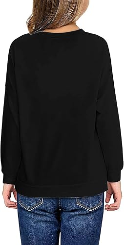 Miniatura 2 de Haloumoning Sudaderas a rayas con bloques de color para niñas de 4 a 15 años