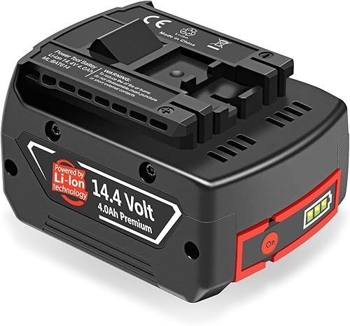 Batería recargable de 4000 mAh para Bos14.4V GBAT607, BAT607G, BAT614, BAT614G, 2607336078, 2607336150, 2607336224, PB360SM, 18650 batería recargable