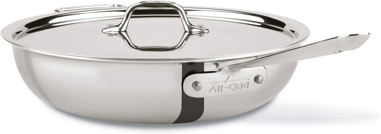 Hot Deals All-Clad 440465 D3 Stainless Steel All-in-One Pan Cookware, 4-Quart, Silver