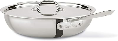 All-Clad 440465 D3 Stainless Steel All-in-One Pan Cookware, 4-Quart, Silver